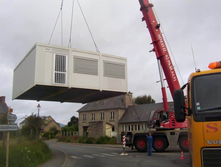 levage et installation de module prefabrique en bretagne 1 - Saint-Malo, Rennes, Bretagne Levage et installation de module préfabriqué en Bretagne 1